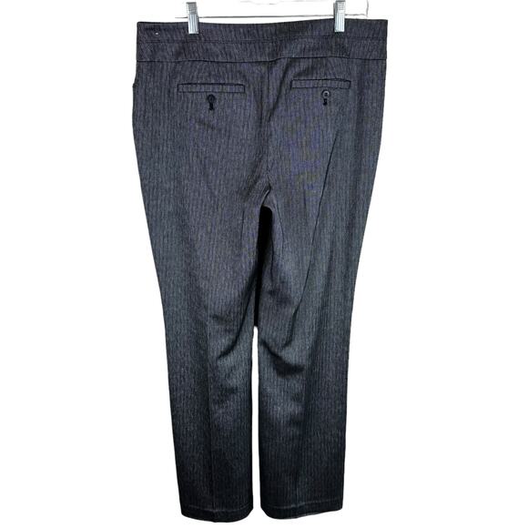 Ann Taylor LOFT Gray Straight Leg Mid Rise Original Dress Pants Trousers Size 8 - Picture 2 of 7